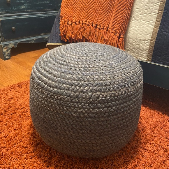 New Rodriguez Upholstered Pouf - Picture 3 of 4